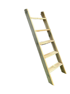 Houten aanbouwtrap voor speelhuis 175cm