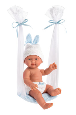 Llorens Pop Jongen Met Muts En Broekje Roze  Bebita Columpio Rosa 26Cm