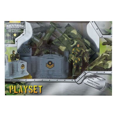 Mission Control Speelset met Tank 18,5cm - 4dlg.
