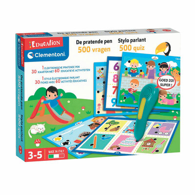 Clementoni Education - Pratende Pen, 500 Quiz