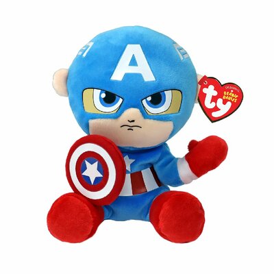 Ty Beanie Marvel Captain America Soft 15cm