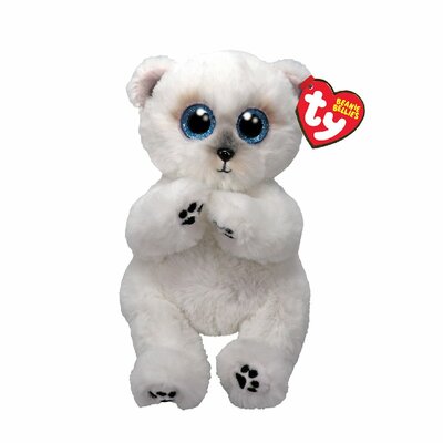 Ty Beanie Babies Bellies Wuzzy Bear White 15cm