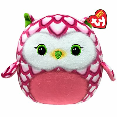 Ty Squish a Boo Tootie Owl Pink 20cm
