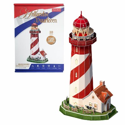Cubic Fun 3d Puzzel Vuurtoren LED
