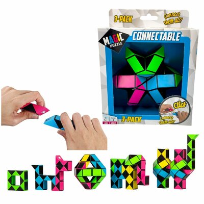 Magic Puzzle Connectable 3 pack