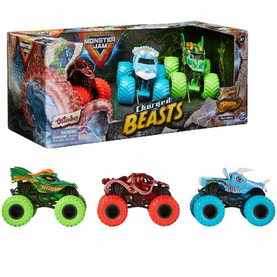 Monster Jam Charged Beasts 3-Pack 1:64