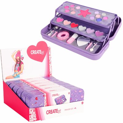 Create It! 3 Layered Makeup Tin Pink Disp.