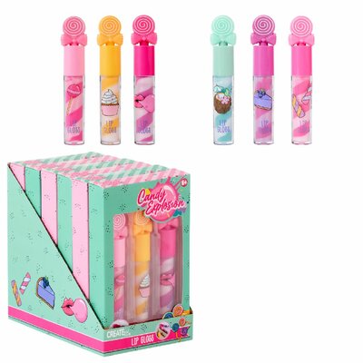 Create It! Candy Lipgloss 3-Pack Ass. Disp.