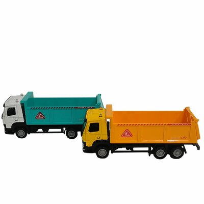 CITY Mini Die Cast Vrachtwagen met laadbak 2 ass.