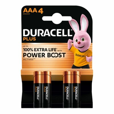 Duracell Plus Power Boost AAA 4st