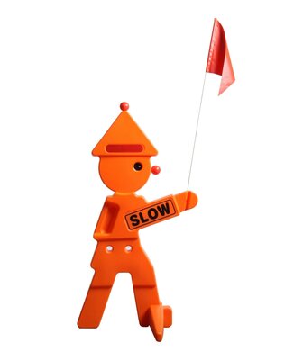 Swing King verkeersmaatje Clown 95cm - met vlag