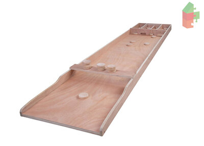 Sjoelbak Wedstrijd Met Stenen - 200X41 Cm