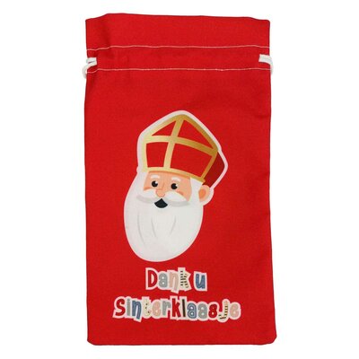 Pepernotenzakje Dank u Sinterklaasje Sint & Co. - 15x25cm