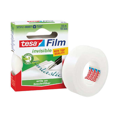 Onzichtbaar plakband Tesa film 19mmx33m