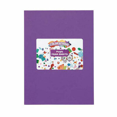 Colorations - Foam Vellen Paars, 10st.