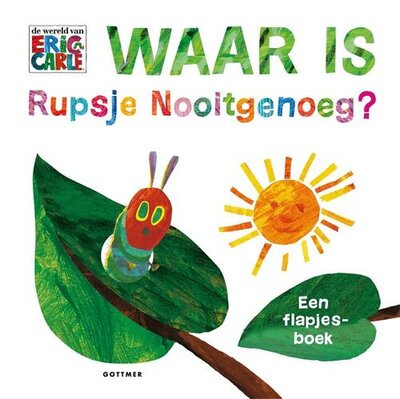 Kinderboek Waar is Rupsje Nooitgenoeg? (flapjesboek)