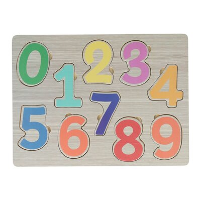 Houten Cijfers Inlegpuzzel