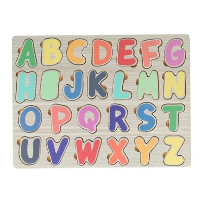 Houten Letters Inlegpuzzel - 26st.