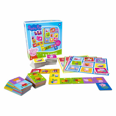 Peppa Pig 3n1 Memo Lotto Domino