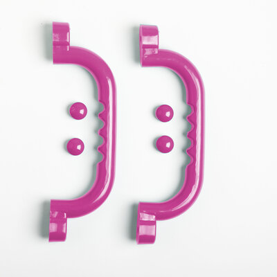Kunststof handgrepen set roze