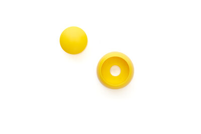 Kunststof Afdekdop M10 Geel