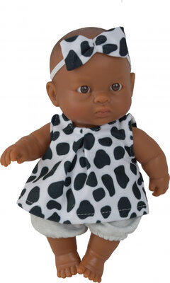 Pop Puppegie Jana (donker/21 cm) in doos