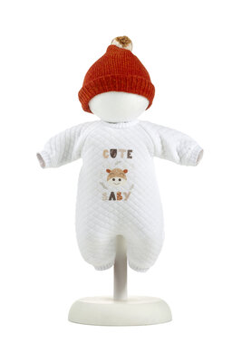 Kledingset Llorens 32cm wit pakje + rode muts