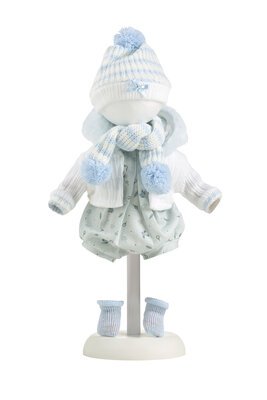 kledingset Llorens 38cm licht blauw pakje