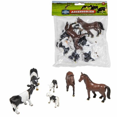 Dutch Farm Serie set Koeien en Paarden 7-delig