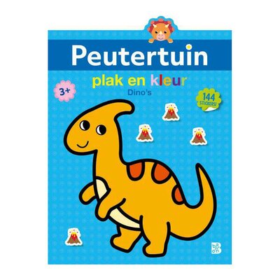 Plak en Kleur Peutertuin Dino's 2+