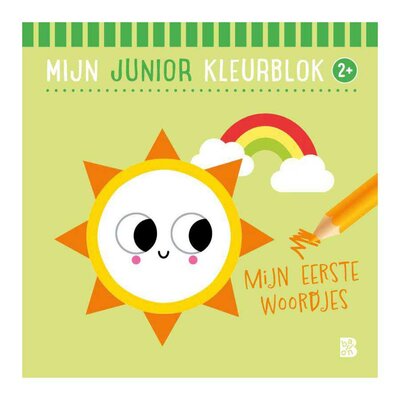 Mijn Junior Kleurblok - Mijn Eerste Woordjes 2+