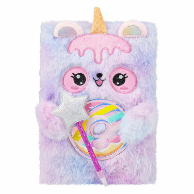 Notitieboek Pluche met Pen - Beer