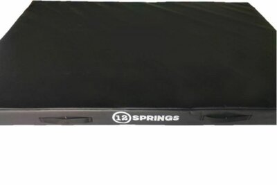 12Springs Trampoline Landingsmat Zwart - Turnmat - 200x100 cm