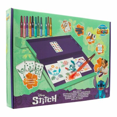 Stitch Spray Pen Set Desktop Box