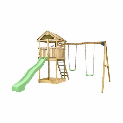 Houten Speeltoestel schommel Daan - Pastelgroen