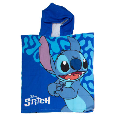 Handdoek Poncho Stitch Blauw 55x110cm