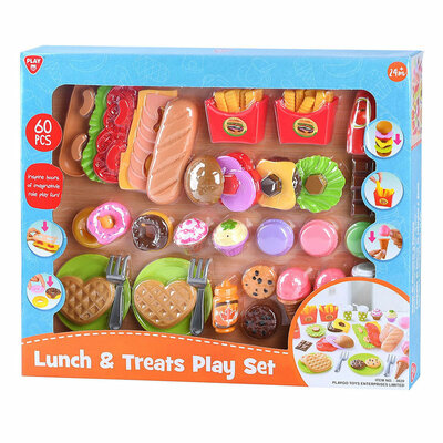 Playgo Speelgoed Eten Lunch en Snacks Speelset - 60dlg.