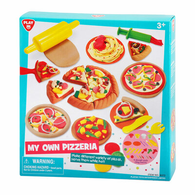 Playgo Mijn Eigen Pizzeria Kleiset - 4 Kleipotjes