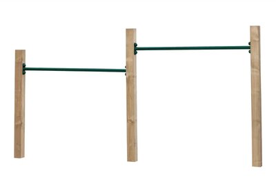 Houten Duikelrek dubbel - Groen