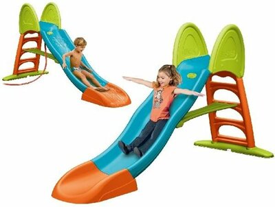 Feber Mega Slide XXL – Grote Glijbaan voor Kinderen met wateraansluiting