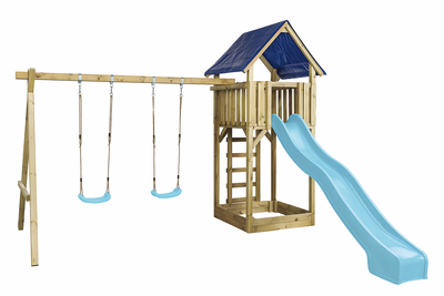 WOODY Houten Speeltoetsel Noah Pastelblauw