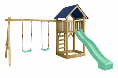 WOODY Houten Speeltoetsel Noah Pastelgroen