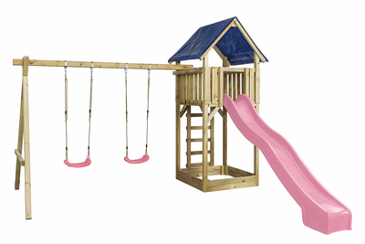 WOODY Houten Speeltoetsel Noah Pastelroze