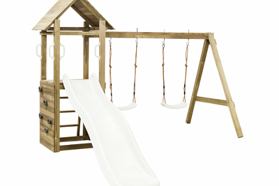 WOODY Houten Speeltoetsel Oliver Pastelwit