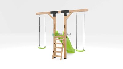 Houten schommel Douglas | Rakker Limoengroen