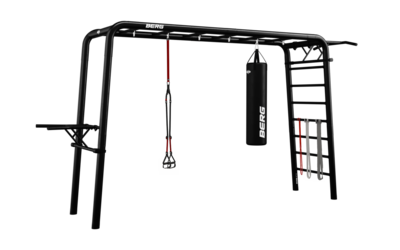 BERG PlayBase Large 3-in-1 Speeltoestel Zwart - Multifunctioneel - incl. Sports Set