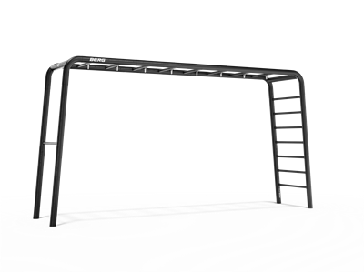 BERG Playbase Extra Large Frame 3-in-1 Speeltoestel - Multifunctioneel Speeltoestel - Rekstok en Ladder - Zwart