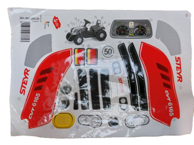 Sticker Set Rolly Toy Traptrekker Steyr 6165 Cvt