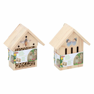 Houten Insectenhotel Vlinders/Bijen