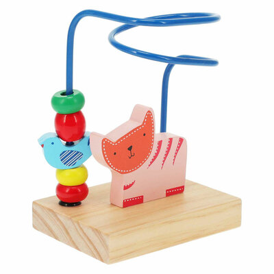 Houten Kralen Doolhof - Kat